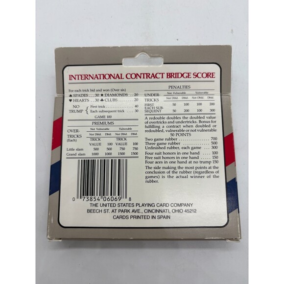 CONGRESS Plastic Coated Playing Cards Double Deck Bridge Score Order 6069 - Picture 3 of 6